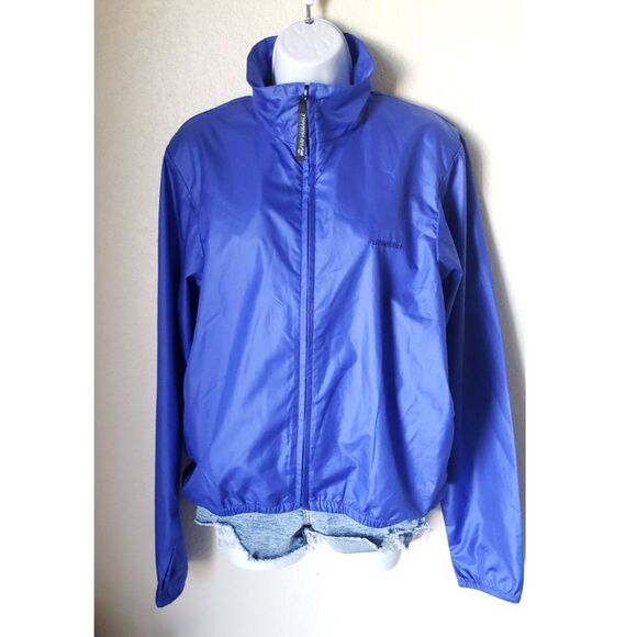 Blue Zip Up Vintage Windbreaker Jacket - Picture 1 of 3